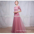 Lady fashion lace dinner dress floor length slim fitting formal evening dress